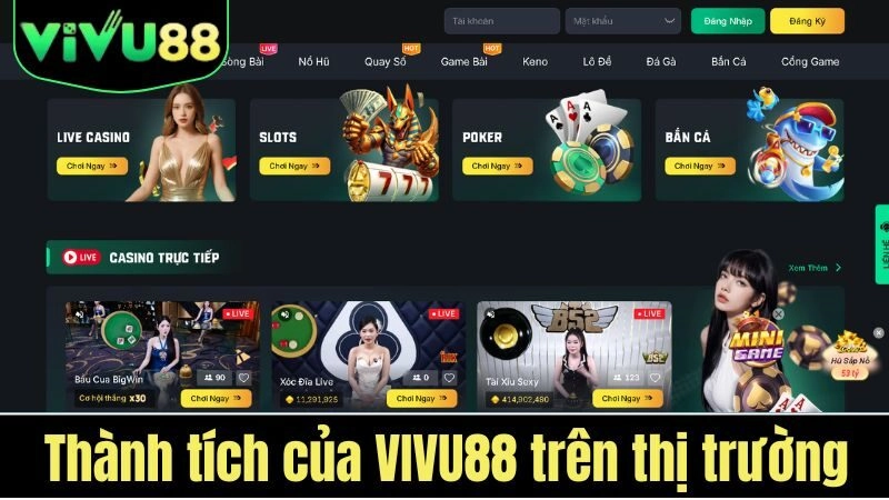 Giao diện VIVU88 tối ưu cho cả điện thoại lẫn máy tính, dễ sử dụng với mọi đối tượng